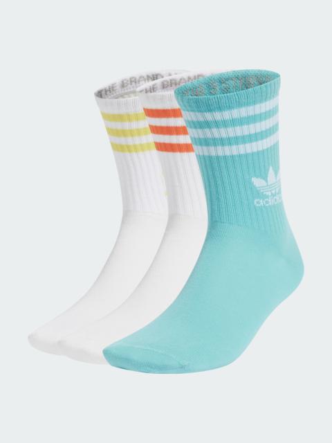 adidas Mid Cut Crew Socks 3 Pairs