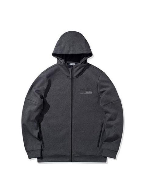 Li-Ning Li-Ning Logo Cardigan Jacket 'Dark Grey' AWDQ063-2