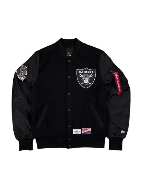 ALPHA INDUSTRIES LAS VEGAS RAIDERS X ALPHA X NEW ERA MA-1 BOMBER JACKET