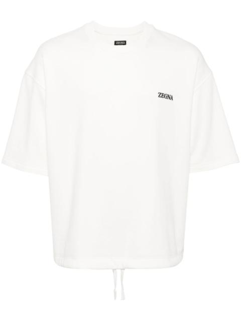 ZEGNA logo-embroidered cotton-blend sweatshirt