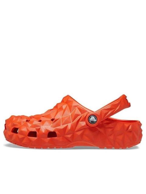 crocs (WMNS) Crocs Classic Geometric Clogs 'Orange' 209563-84J