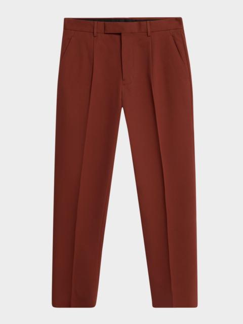 Men's Pleated Cotton-Wool Pants