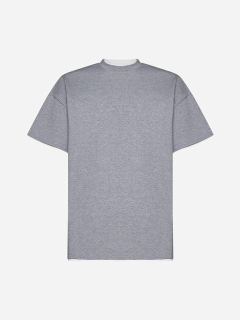 Double-layer cotton t-shirt