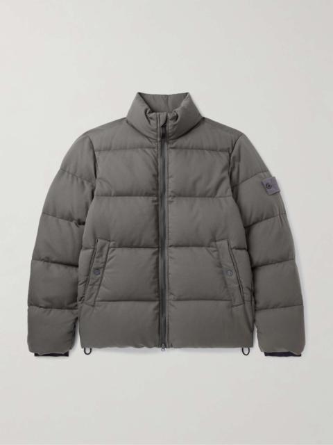 Ghost Logo-Appliquéd Quilted Wool-Twill Down Jacket