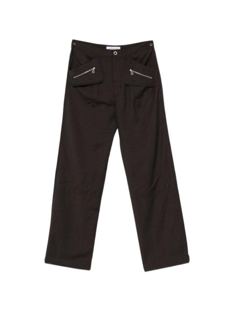 Komlo zipped wool trousers