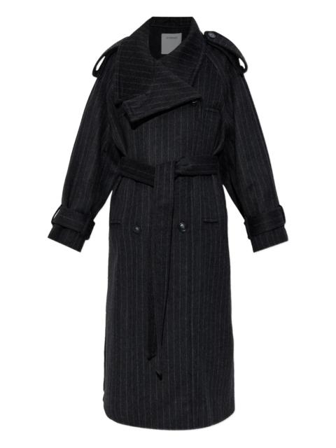 Sportmax Sportmax Pinstripe-pattern Belted Coat