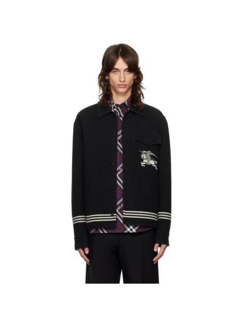 Burberry Gray EKD Wool Jacket