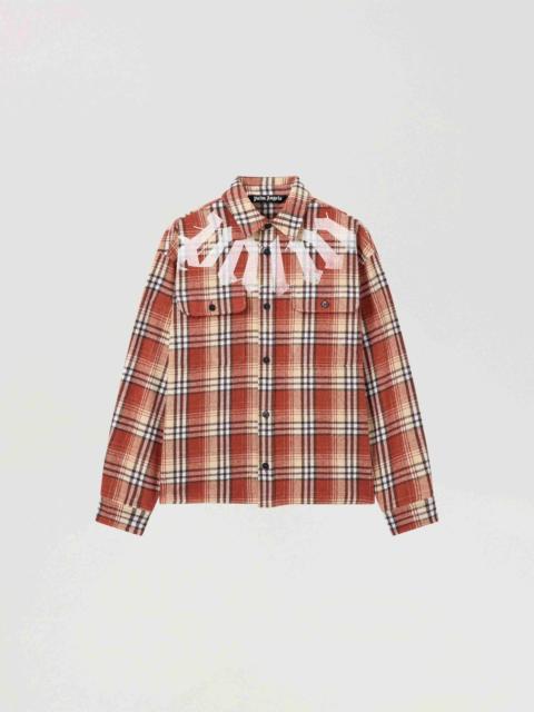 Palm Angels Big Neck Logo Loose Overshirt