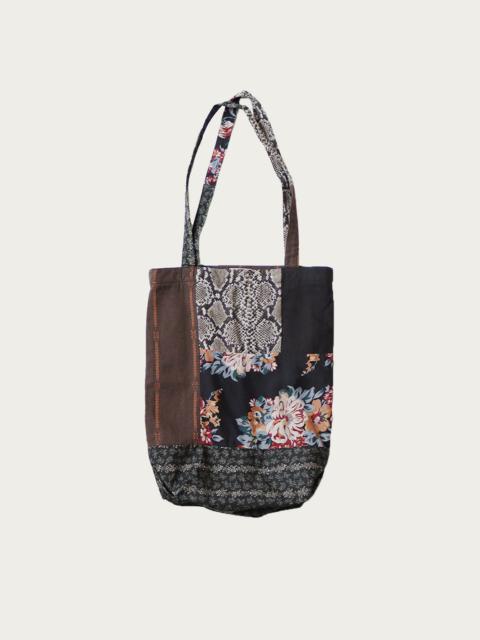 Patchwork NOVEL Tote Bag - Black