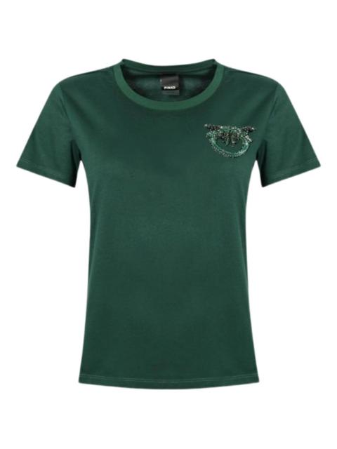 PINKO Love Birds logo T-shirt