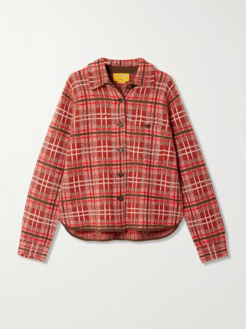 GUEST IN RESIDENCE Dylan Checked Cashmere Cardigan