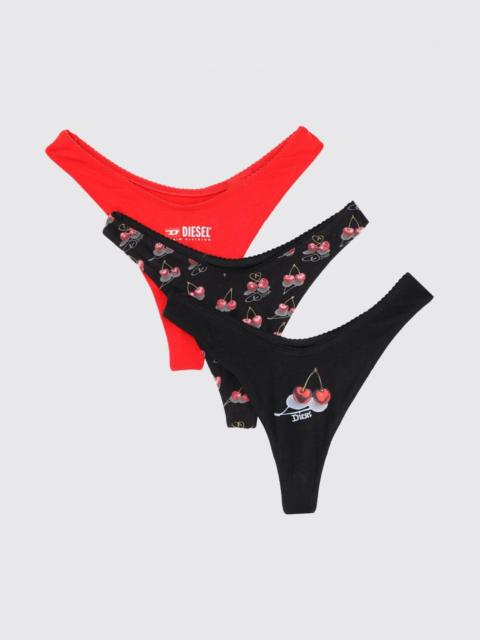 Diesel DIESEL Set of 3 Printed Cotton Briefs with Cherry Logo