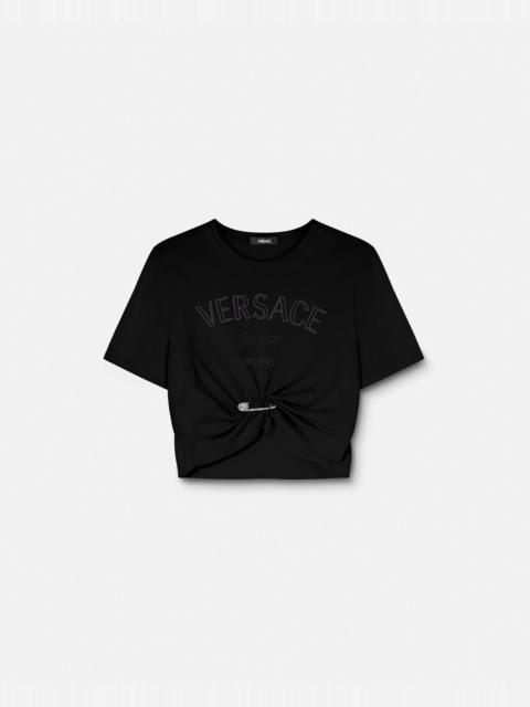 Versace Milano Stamp Crop T-Shirt