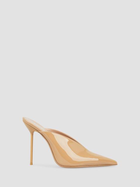PARIS TEXAS Women's Lidia 105MM Patent Leather Mules - Beige