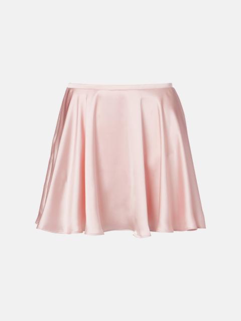 NORMA KAMALI Satin miniskirt
