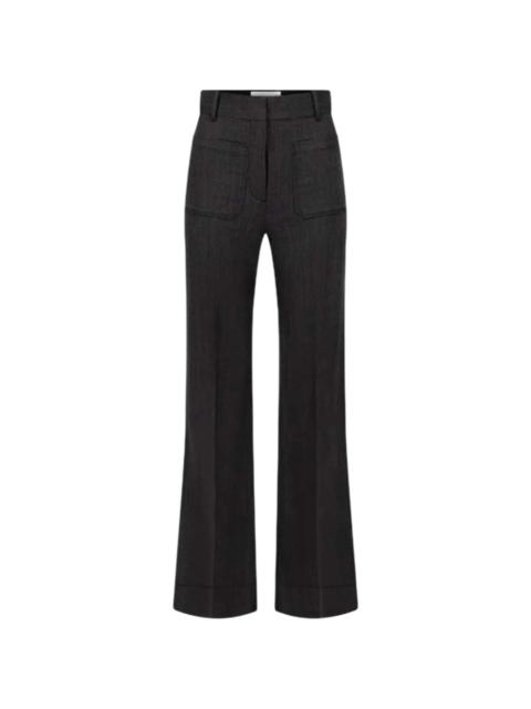 Victoria Beckham Victoria Beckham Patch-pocket Wide-leg Trousers