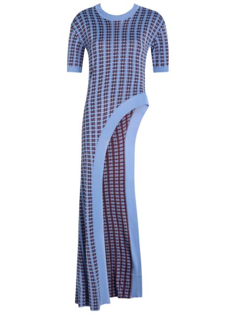 rabanne Rabanne Patterned Fine-knit Midi Dress