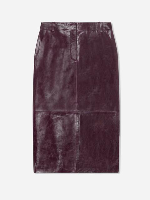 CO Tailored Pencil Skirt in Leather