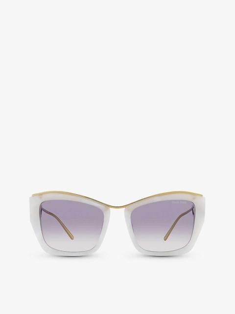 MU 02YS cat-eye acetate sunglasses