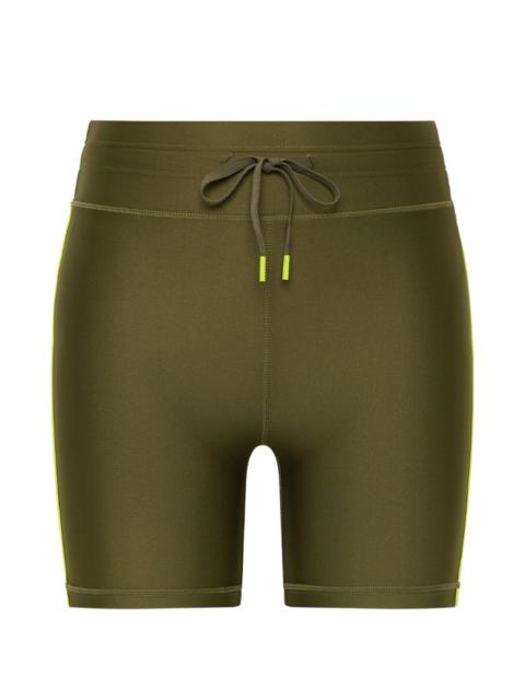 THE UPSIDE drawstring stripe-detail shorts