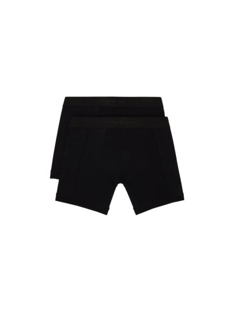 Two-Pack Black Boxer Briefs