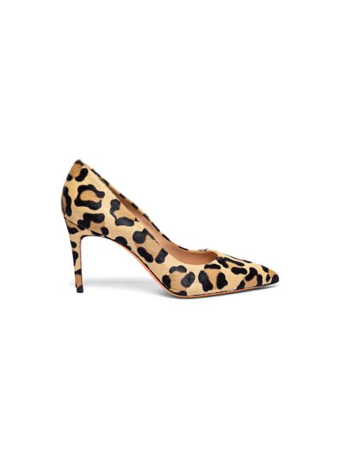 Santoni Women's animal-print cavallino high-heel pump