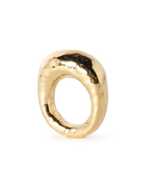 Parts of Four Mountain hammered-effect ring