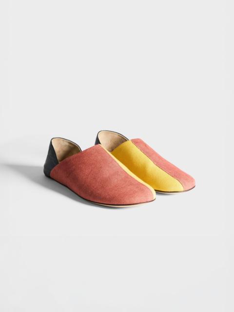 JW Anderson WOMENS SLIPPER MULES IN RUST & MULTI