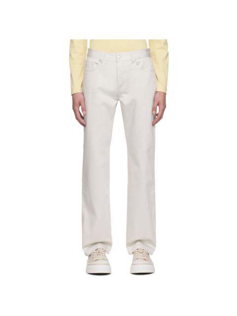 Off-White Straight Fit Trousers