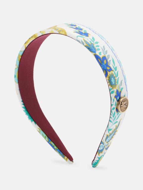 Etro Pegaso floral silk headband