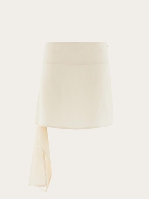 FERRAGAMO Asymmetric mini skirt