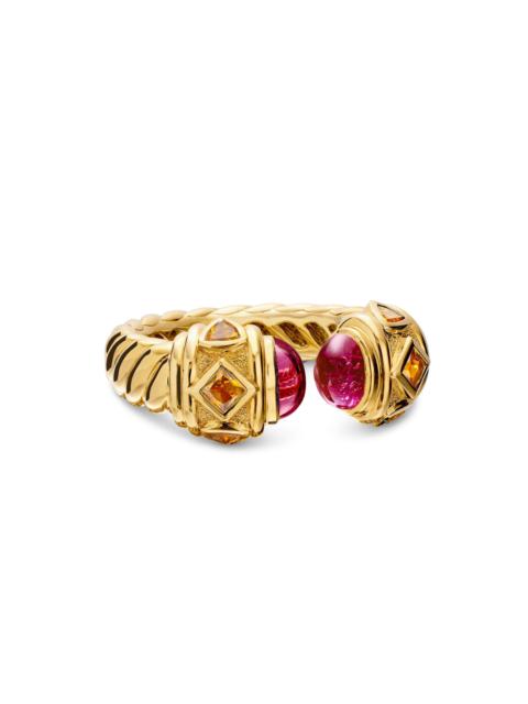 DAVID YURMAN Women's Renaissance Color Ring in 18K Yellow Gold - Rubellite