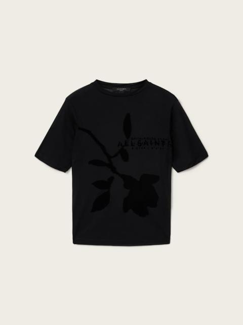 ALLSAINTS ATHEA GRAPHIC SHEER T-SHIRT