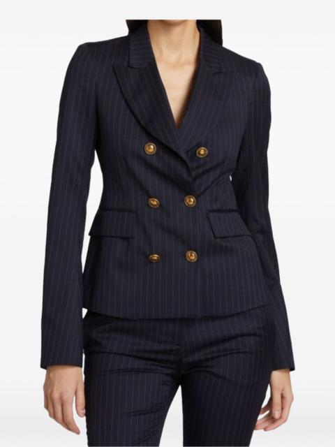 Palm Angels pinstripe double-breasted blazer