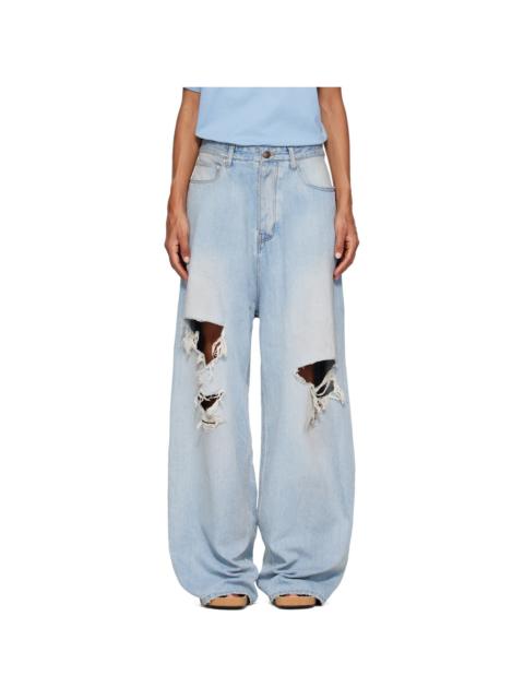 BALENCIAGA Blue Baggy Jeans