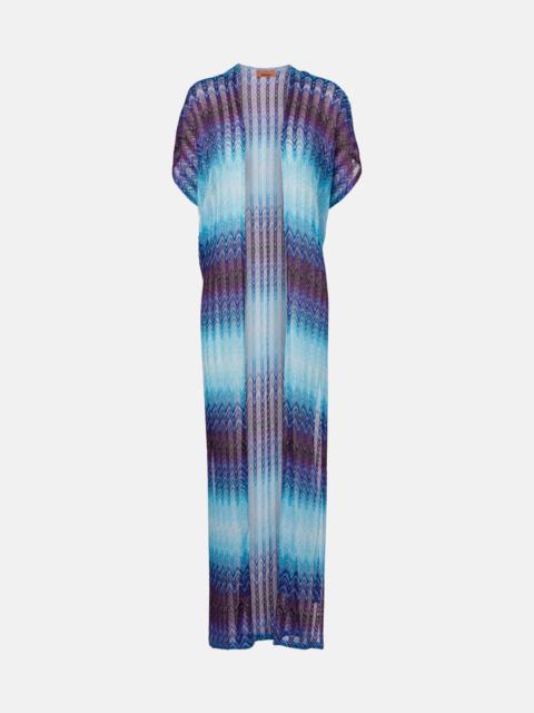 Missoni Zig Zag lamé beach cover-up