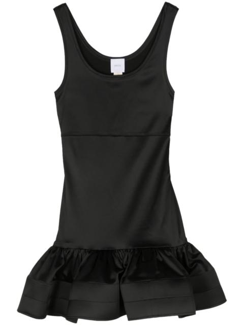 PATOU ruffled satin tank dress