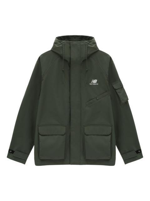 New Balance Trend Hooded Jacket 'Military Green' AMJ31320-DON