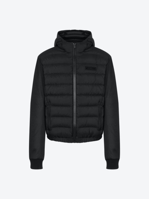 Moschino RUBBER LOGO LIGHTWEIGHT NYLON DOWN JACKET