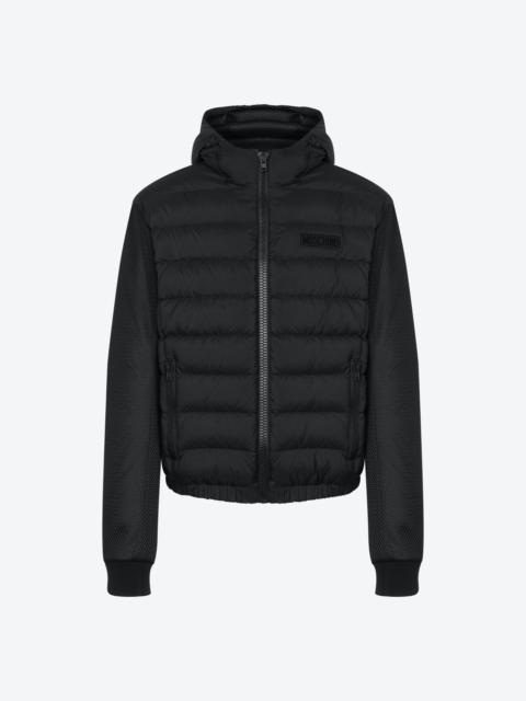 RUBBER LOGO LIGHTWEIGHT NYLON DOWN JACKET