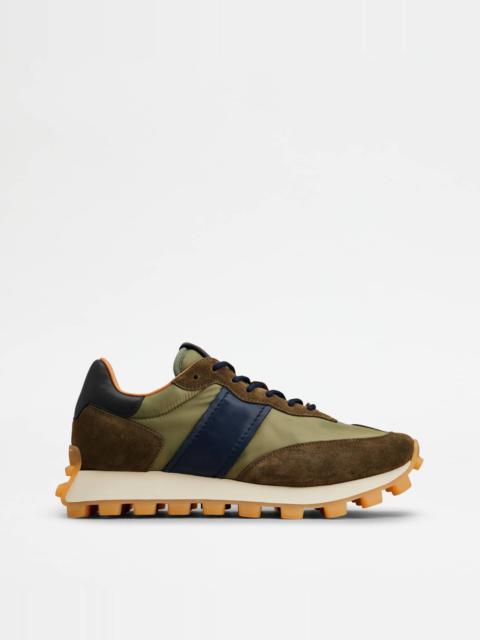 SNEAKERS TOD'S 1T IN SUEDE AND FABRIC - BLUE, GREEN