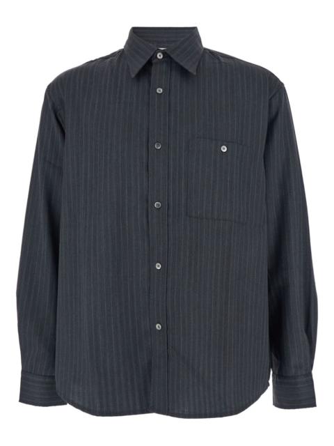 Tonywack pinstripe-pattern pointed-collar shirt