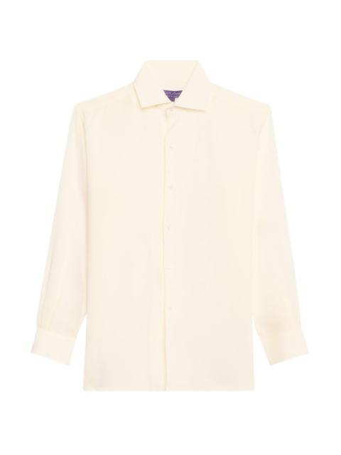 Ralph Lauren Women's Capri Silk Button-Front Shirt - Lux Cream