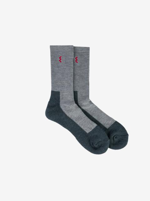 IHG-030-GRYCHA Iron Heart Work Boot Socks - Grey/Charcoal