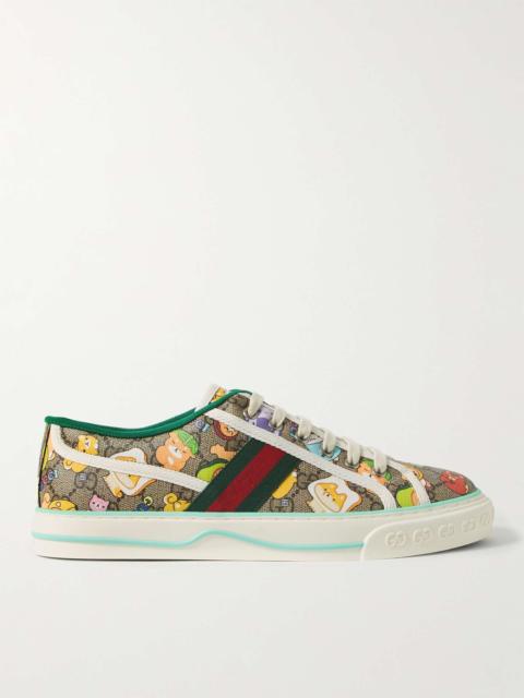 GUCCI + Angela Nguyen Printed Supreme Coated-Canvas Sneakers