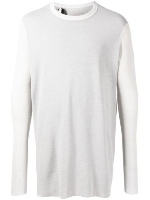 Boris Bidjan Saberi cotton round-neck long-sleeve T-shirt