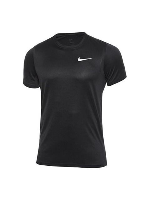 Nike Nike Athleisure Casual Sports Breathable Solid Color Short Sleeve Black CZ1219-010