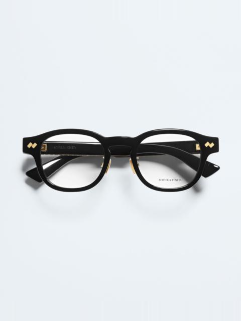 Bottega Veneta BV1518OA Intrecciato Panthos Eyeglasses