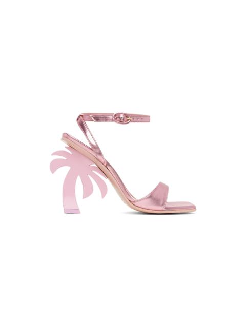Palm Angels Pink Palm Heeled Sandals