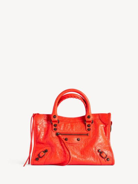BALENCIAGA Women's Le City Bag Small in Pop Orange